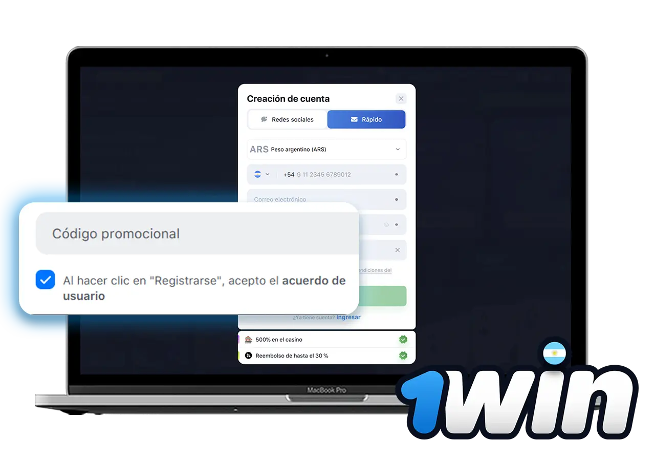 1win Argentina Código promocional