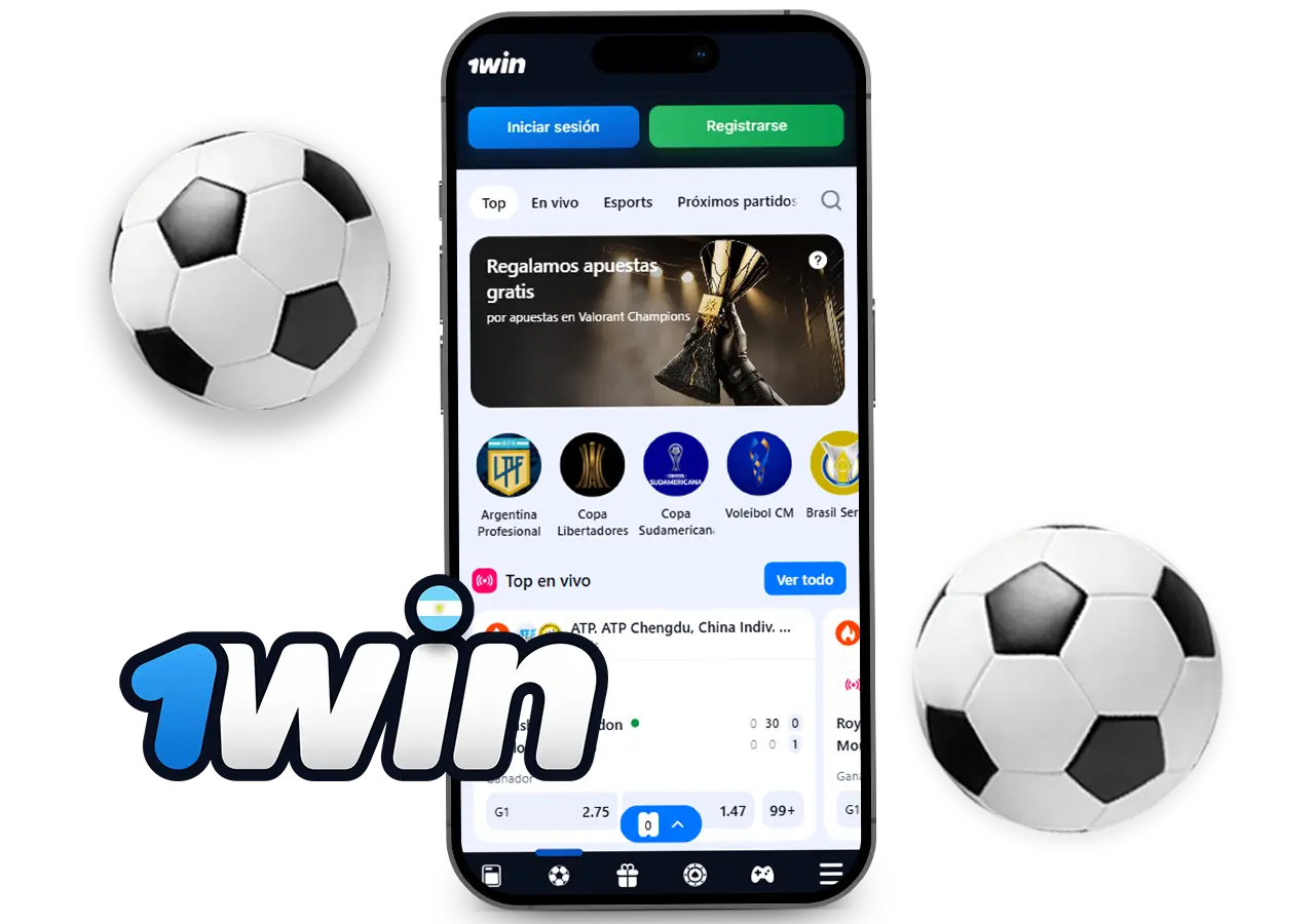Información sobre las apuestas deportivas en la aplicación móvil 1win Argentina