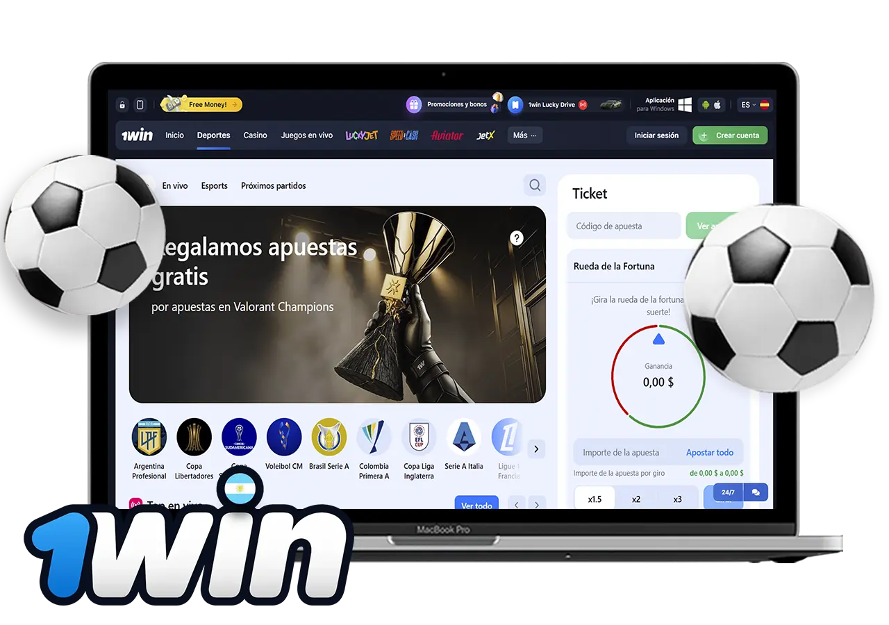 Información sobre las apuestas deportivas en 1win Argentina
